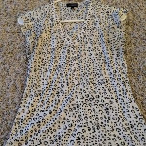 The Limited Ashton Animal Print Button in XS